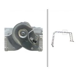 TODECO Échelle Pliante, Echelle Multifonction, De 1,25 à 4,78 M, 6 En 1, EN 131, Taille Déployée: 478 X 35 X 6,5 Cm -Pas Cher Échelle Magasin 10013178 4