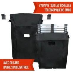 Sac, Housse De Transport Ou De Rangement Pour échelle Télescopique 3,80m - Linxor - Noir -Pas Cher Échelle Magasin 10089161 2