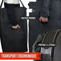 Sac, Housse De Transport Ou De Rangement Pour échelle Télescopique 3,80m - Linxor - Noir -Pas Cher Échelle Magasin 10089161 3