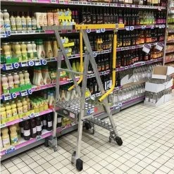 ESCABEAU DIRECT - MATISERE PIRL Pliant 1 Marches - Hauteur De Travail Maximale De 1.35 - 2.05m - PICKLY/1 -Pas Cher Échelle Magasin 10178102 3