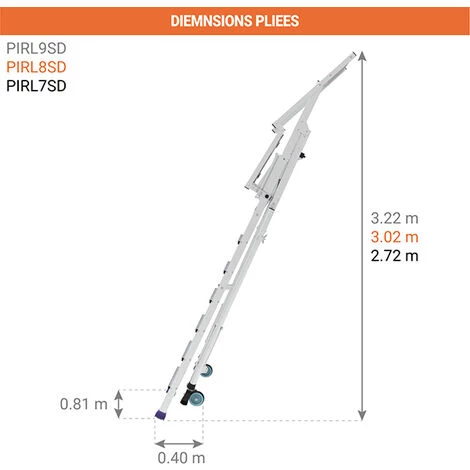 ESCABEAU DIRECT - MATISERE Pirl Pliant Avec Stabilisateurs Latéraux - PIRL7SD 3 ESCABEAU DIRECT - MATISERE Pirl Pliant Avec Stabilisateurs Latéraux - PIRL7SD – Image 3
