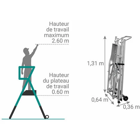 ESCABEAU DIRECT - MATISERE PIRL Ultra Compact Et Télescopique - Tandem - 18.403 2 ESCABEAU DIRECT - MATISERE PIRL Ultra Compact Et Télescopique - Tandem - 18.403 – Image 2