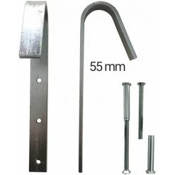 ECHELLE DIRECT - MATISERE Paire De Crochets<br>Ouverture De 55mm - CRO/2ALU