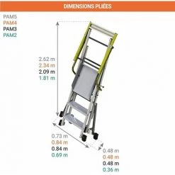ESCABEAU DIRECT - MATISERE PIRL Pliant 2 Marches - Hauteur De Travail Maximale De 2.50m - PAM2 7 ESCABEAU DIRECT - MATISERE PIRL Pliant 2 Marches - Hauteur De Travail Maximale De 2.50m - PAM2 -Pas Cher Échelle Magasin 11601089 3
