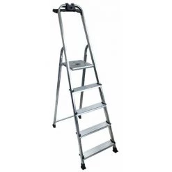 ARTUB Escabeau Aluminium - 5 Marches 2m98 - Brico