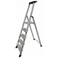 ARTUB Escabeau Aluminium - 5 Marches Xl (11 Cm) - 3m00 Pro