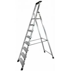 ARTUB Escabeau Aluminium - 8 Marches Xl (11 Cm) - 3m64 Pro