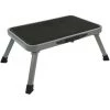 ProPlus Marchepied Rabattable Tabouret Repose-Pieds Etape Echelle D'Aide Camping Caravane Campingcar Antidéparant Extérieur Métal 150 Kg - Gris