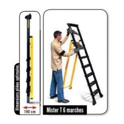 Escabeau Alu CENTAURE 6 Marches MISTER T NF EN131 - 449206 -Pas Cher Échelle Magasin 15327592 3