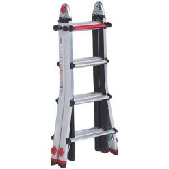 ALTREX Echelle Pliante Télescopique, Utilisable Comme échelle Ou Comme Escabeau, Avec 4 pieds Réglables 4 X 5 échelons 7 ALTREX Echelle Pliante Télescopique, Utilisable Comme échelle Ou Comme Escabeau, Avec 4 pieds Réglables 4 X 5 échelons -Pas Cher Échelle Magasin 15689530 4