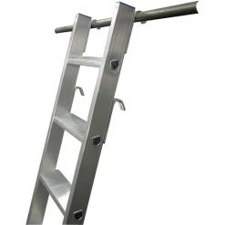 KRAUSE Echelle à Marches Pour Rayonnages, à Accrocher, 2 paires De Crochets 10 Marches -Pas Cher Échelle Magasin 15695027 3