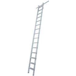 KRAUSE Echelle à Marches Pour Rayonnages, à Accrocher, 2 paires De Crochets 15 Marches