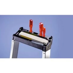 EUROKRAFTPRO Escabeau à Marches, Accès Un Côté - Modèle Standard - 10 Marches -Pas Cher Échelle Magasin 15700185 3