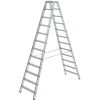 EUROKRAFTPRO Escabeau à Marches Double Face - Modèle Standard - 2 X 12 Marches