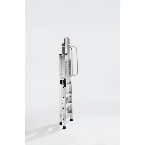 GUENZBURGER Escabeau En Aluminium Avec Marche Supérieure Grand Format - Main Courante, Des Deux Côtés - 9 Marches, Plate-forme 5 GUENZBURGER Escabeau En Aluminium Avec Marche Supérieure Grand Format - Main Courante, Des Deux Côtés - 9 Marches, Plate-forme – Image 5