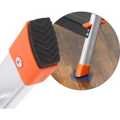 SONGMICS Échelle 6 Marches, En Aluminium, Escabeau, Largeur De La Marche: 12cm, Pliable, Avec Plateau à Outil, Pieds Antidérapants, Capacité De Charge 150KG GLT06BK - Gris Métallisé, Noir, Orange -Pas Cher Échelle Magasin 15873772 3