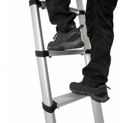 ECHELLE DIRECT - MATISERE Echelle Télescopique 3.50m Avec Barre Stabilisatrice Et Pieds Ajustables - TEL-70235WS/PPS -Pas Cher Échelle Magasin 16592743 5
