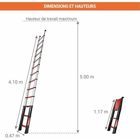 ECHELLE DIRECT - MATISERE Echelle Télescopique Pour Pompier - TEL-70741-501 2 ECHELLE DIRECT - MATISERE Echelle Télescopique Pour Pompier - TEL-70741-501 – Image 2