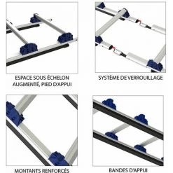 TUBESCA COMABI Echelle De Couvreur De 6.70m De Longueur : échelle Avec Crochets De Toit. - EVOKLIP/330 -Pas Cher Échelle Magasin 16592764 4