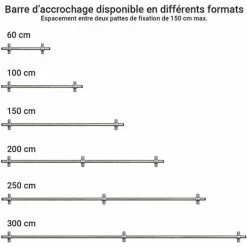 ECHELLE DIRECT - MATISERE Barre D'accrochage2.50m De Long - Ø 25mm - FAC250 -Pas Cher Échelle Magasin 16769530 3