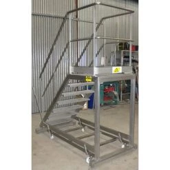 ESCABEAU DIRECT - MATISERE Escabeau Inox 7 Marches - Hauteur De Travail Maximale 3.20m - 2120-2Finox