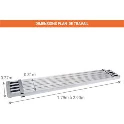 PLATEFORME DIRECT - MATISERE KIT Plateforme Télescopique - Longueur De 2.90m - Hauteur De Travail Max 2.47m - 4123/10/6866/01 -Pas Cher Échelle Magasin 16931417 3