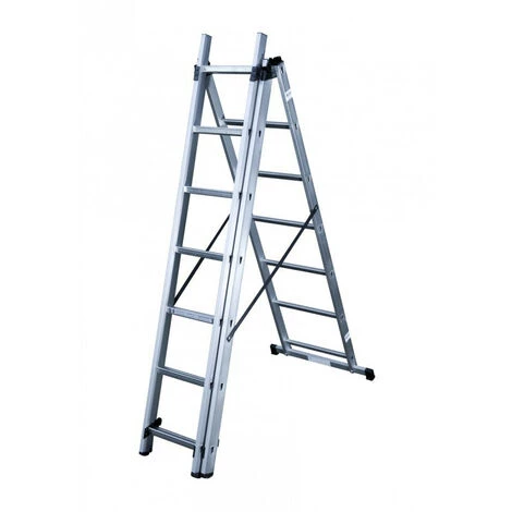 Hailo - Echelle Transformable 3 Plans En Aluminium 3 X 7 échelons - HobbyStep 2 Hailo - Echelle Transformable 3 Plans En Aluminium 3 X 7 échelons - HobbyStep – Image 2