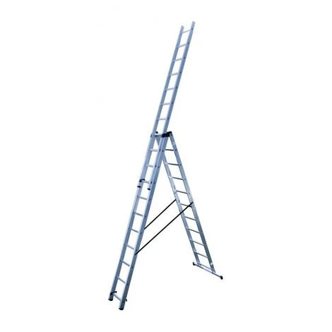 Hailo - Echelle Transformable 3 Plans En Aluminium 3 X 11 échelons - HobbyStep 1 Hailo - Echelle Transformable 3 Plans En Aluminium 3 X 11 échelons - HobbyStep