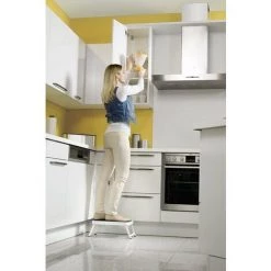 Hailo - Marchepied Pliant 1 Marche Large Ht D'accès 217 Cm Blanc - One Step -Pas Cher Échelle Magasin 16976099 4
