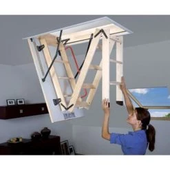 FAKRO FRANCE Escalier Escamotable LWS Isole 60x120 FAKRO - H.max Ss Plafond 2.80m - 864401