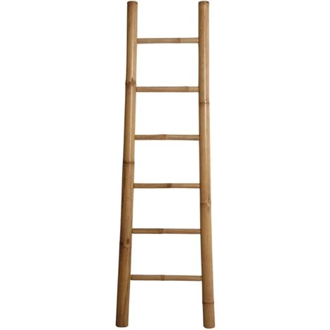 AUBRY GASPARD Echelle Porte Serviettes En Bambou Naturel - Naturel 1 AUBRY GASPARD Echelle Porte Serviettes En Bambou Naturel - Naturel