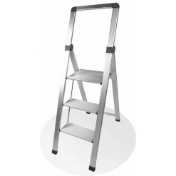 FACILITYS Escabeau Marchepied 3 Marches Alu Pro Extra-slim