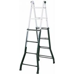 Échelle En Acier Articulée Catter House Multifonctions 4x4 Hauteur Maximale De Travail 470 Cm