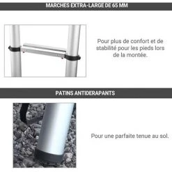 ECHELLE DIRECT - MATISERE Echelle Télescopique 3m80 - BIG-380 8 ECHELLE DIRECT - MATISERE Echelle Télescopique 3m80 - BIG-380 -Pas Cher Échelle Magasin 20288513 4