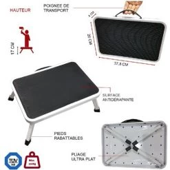 FISHTEC Marchepied Pliable En Métal - Grande Marche 37,8 X 26 CM Antidérapante - Avec Poignée 8 FISHTEC Marchepied Pliable En Métal - Grande Marche 37,8 X 26 CM Antidérapante - Avec Poignée -Pas Cher Échelle Magasin 23629400 4