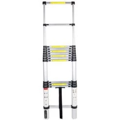 OOBEST® Échelle Pliable, Échelle Télescopique, 3,8 Mètre(s), EN 131, Charge Maximale: 150 Kg