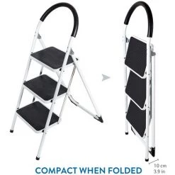 TATKRAFT WONDERWORKER BOLD - ESCABEAU À 3 MARCHES PLIANT EN ACIER - MARCHEPIED ECHELLE PLIABLE - PIEDS ET MARCHES ANTIDÉRAPANTS - TRÈS CO 8 TATKRAFT WONDERWORKER BOLD - ESCABEAU À 3 MARCHES PLIANT EN ACIER - MARCHEPIED ECHELLE PLIABLE - PIEDS ET MARCHES ANTIDÉRAPANTS - TRÈS CO -Pas Cher Échelle Magasin 24805242 4