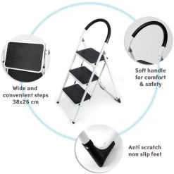 TATKRAFT WONDERWORKER BOLD - ESCABEAU À 3 MARCHES PLIANT EN ACIER - MARCHEPIED ECHELLE PLIABLE - PIEDS ET MARCHES ANTIDÉRAPANTS - TRÈS CO 9 TATKRAFT WONDERWORKER BOLD - ESCABEAU À 3 MARCHES PLIANT EN ACIER - MARCHEPIED ECHELLE PLIABLE - PIEDS ET MARCHES ANTIDÉRAPANTS - TRÈS CO -Pas Cher Échelle Magasin 24805242 5