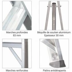 ECHELLE DIRECT - MATISERE Echelle Fruitière 6 Barreaux - Hauteur De L'échelle 1.74m - SCA1969S/06/SCCSTO 8 ECHELLE DIRECT - MATISERE Echelle Fruitière 6 Barreaux - Hauteur De L'échelle 1.74m - SCA1969S/06/SCCSTO -Pas Cher Échelle Magasin 26115013 4