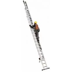 ECHELLE DIRECT - MATISERE Echelle Coulissante 3 Plans à Manivelle Pour Un Déploiement Précis Et Facile - Longueur 12.05m - SCA1959N/16