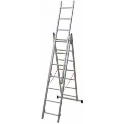 ECHAFAUDAGES STÉPHANOIS Echelle Universelle 3 Plans Adaptable Aux Escaliers ES03F200