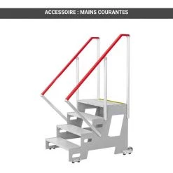 ESCABEAU DIRECT - MATISERE Marchepied Roulant Professionnel En Aluminium Spécifique Au Domaine Industriel - 3 Marches - 2271/0803 8 ESCABEAU DIRECT - MATISERE Marchepied Roulant Professionnel En Aluminium Spécifique Au Domaine Industriel - 3 Marches - 2271/0803 -Pas Cher Échelle Magasin 26712102 4