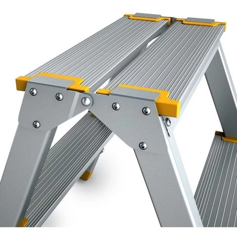 MONMOBILIERDESIGN Escabeau Marche Pied ALVE 150 Kg Aluminium Pliable 2 MONMOBILIERDESIGN Escabeau Marche Pied ALVE 150 Kg Aluminium Pliable – Image 2