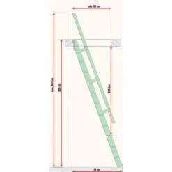FAKRO Escalier De Meunier Pour Cage D'escalier 60 Cm X 90 Cm 7 FAKRO Escalier De Meunier Pour Cage D'escalier 60 Cm X 90 Cm -Pas Cher Échelle Magasin 27590079 4