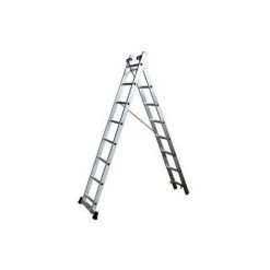 ESCALUX Échelle Transformable 2 Plans 2x8 échelons