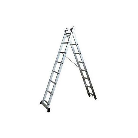 ESCALUX Échelle Transformable 2 Plans 2x10 échelons 1 ESCALUX Échelle Transformable 2 Plans 2x10 échelons