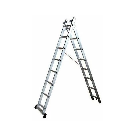 ESCALUX Échelle Transformable 2 Plans 2x10 échelons 2 ESCALUX Échelle Transformable 2 Plans 2x10 échelons – Image 2