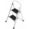 HOBBYTECH Escabeau En Acier De 2 Marches Tabouret Marche Pied Pliant L46 X L71 X H104 Cm Echelle Avec Pieds Anti Dérapant Max 150Kg (2 Marches)