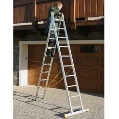 ECHELLE DIRECT - MATISERE Echelle Transformable 2 Plans - 2x8 Barreaux - 4.96m Dépliée / 2.98m Pilée - 8510 -Pas Cher Échelle Magasin 2978441 3