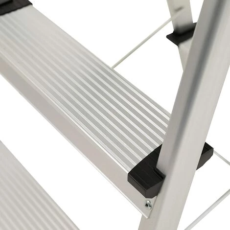 Ribelli Escabeau En Aluminium Pliant Échelle Domestique Pliable Marchepied 3 Niveaux Chargeable Jusqu'à 150 Kg Env. 44 X 61 X 60,5 Cm 3 Ribelli Escabeau En Aluminium Pliant Échelle Domestique Pliable Marchepied 3 Niveaux Chargeable Jusqu'à 150 Kg Env. 44 X 61 X 60,5 Cm – Image 3